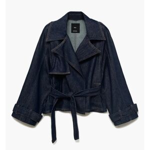 NWT Mango Denim Trench Jacket